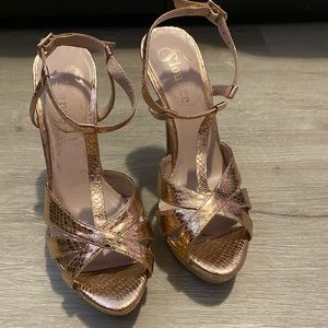 Rose gold heels